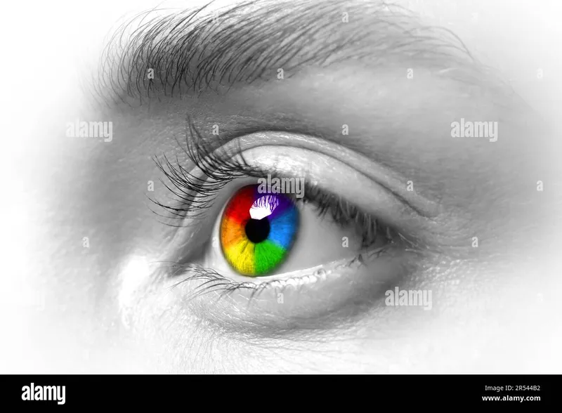 Image Left Eye image beautiful image beautiful - Beautiful woman, closeup. Focus on left eye, iris in rainbow ...