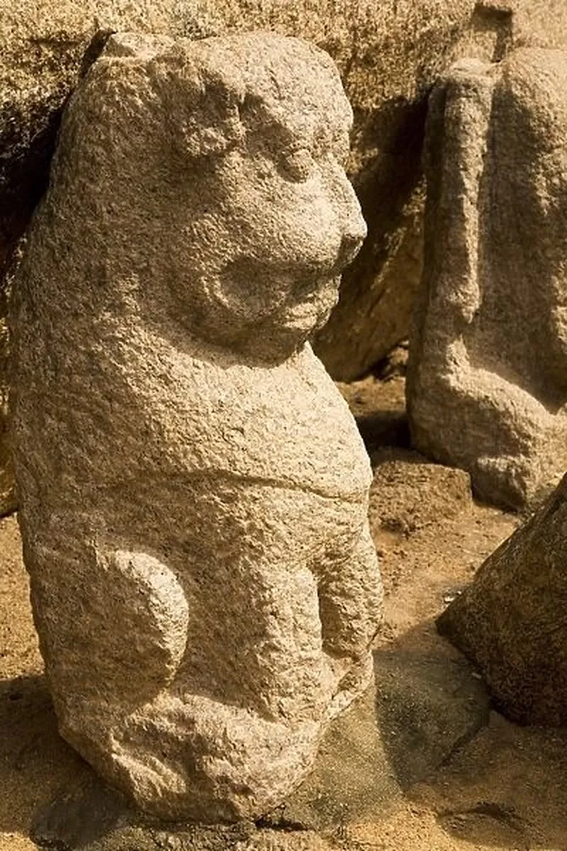 Image Mahabalipuram - Pancha Rathas image beautiful - Detail from a stone sculpture at the Five Rathas Our beautiful ...