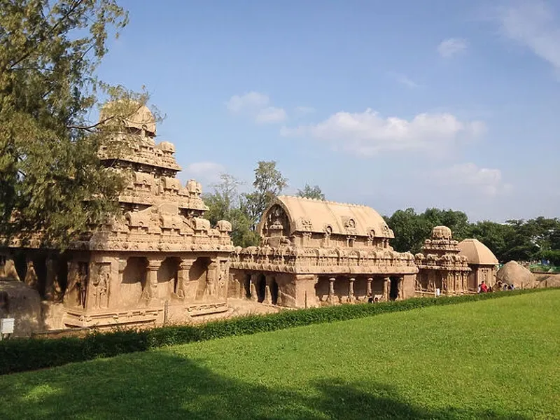 Image Mahabalipuram - Pancha Rathas image beautiful image beautiful - Five Rathas of Mahabalipuram Our beautiful Wall Art and Photo ...