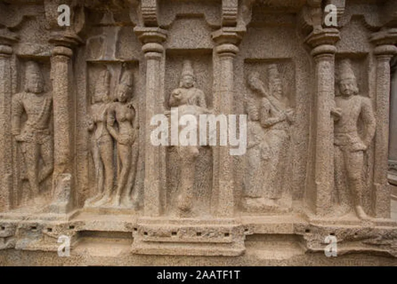 Image Mahabalipuram - Pancha Rathas image beautiful image beautiful - Beautiful sculptures on the walls of Pancha Rathas temple in ...