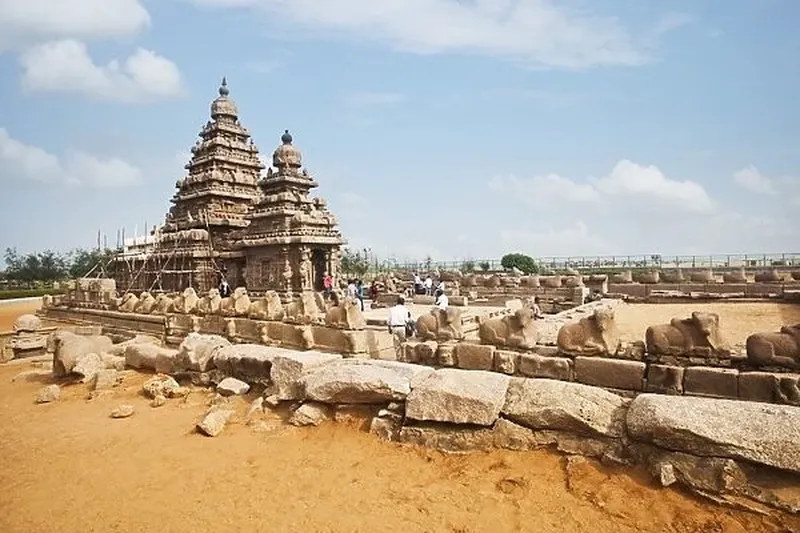 Image Mahabalipuram - Shore Temples image beautiful - Ancient Shore Temple at Mahabalipuram Our beautiful Wall Art and ...