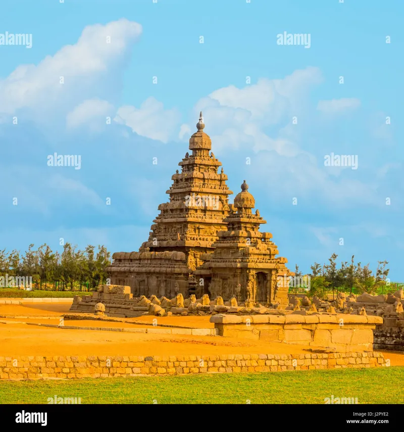 Image Mahabalipuram - Shore Temples image beautiful image beautiful - beautiful landscape of ancient monolithic famous Shore Temple near ...