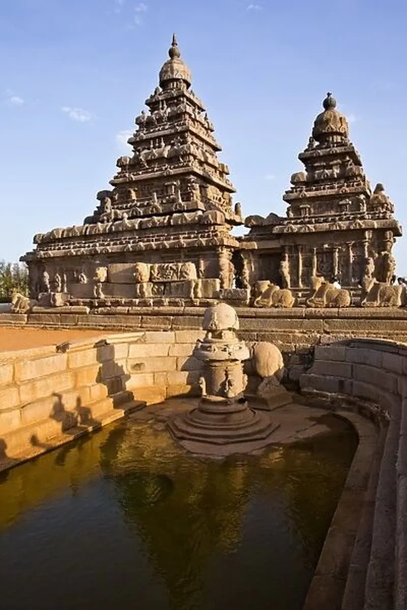 Image Mahabalipuram - Shore Temples image beautiful image beautiful image beautiful - Fountain outside a temple, Shore Temple, Mahabalipuram