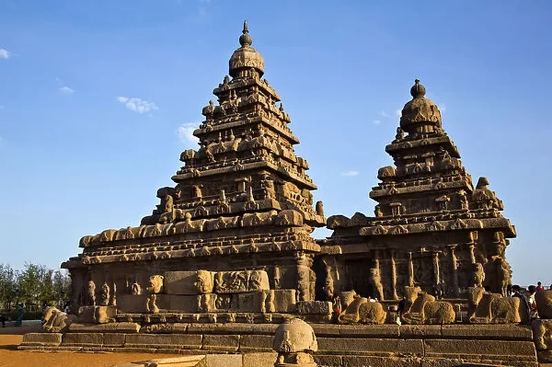 Image Mahabalipuram - Shore Temples image beautiful image beautiful image beautiful - Sculptures around a temple, Shore Temple, Mahabalipuram