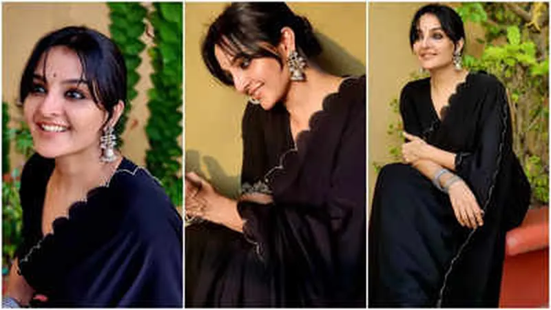 Image Manju Warrier image beautiful image beautiful image beautiful image beautiful image beautiful image beautiful image beautiful image beautiful - Manju Warrier looks as pretty as a picture in a black saree ...