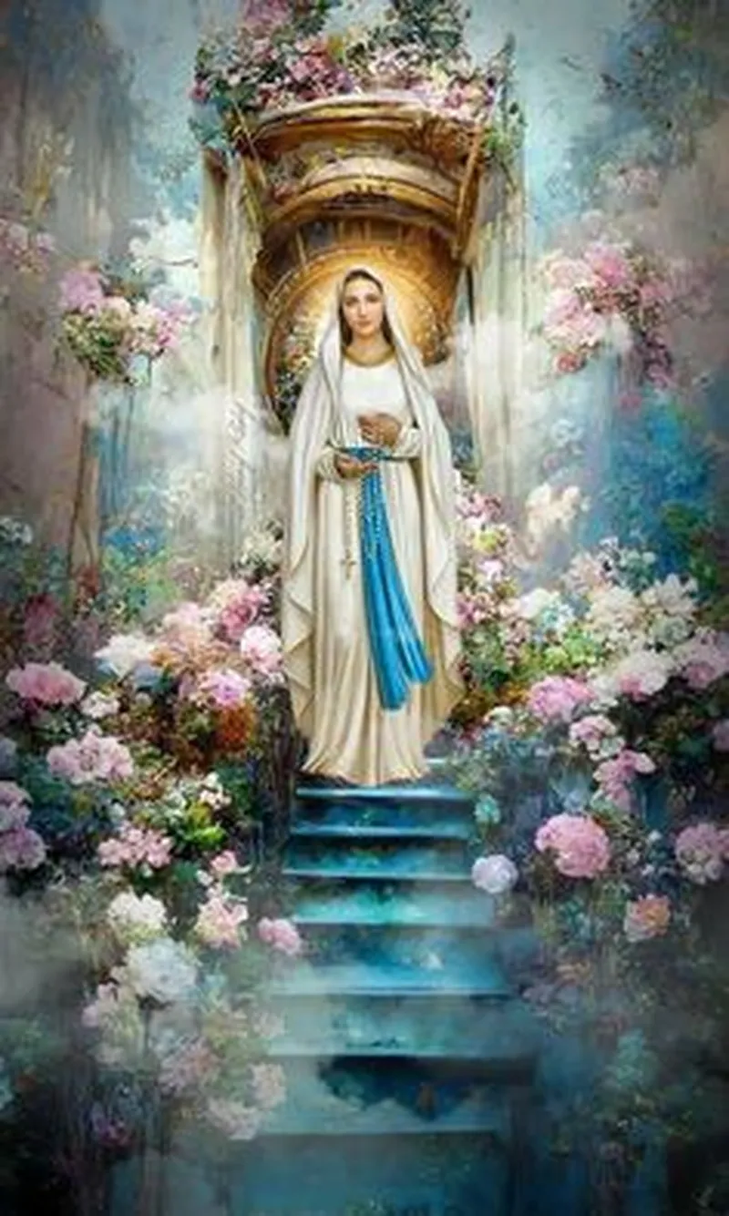 Image Mary image beautiful - Holy Mary - Beautiful Drawings/ Pictures/ Painting