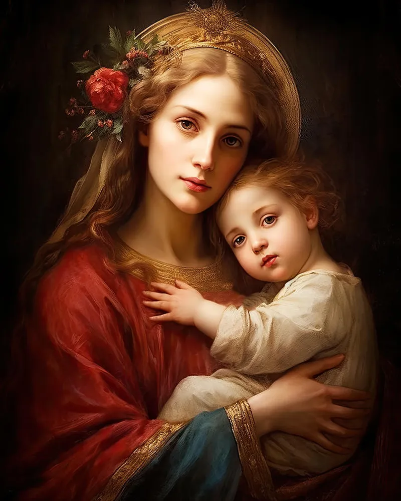 Image Mary image beautiful image beautiful - Mary And Baby Jesus N3019 Beautiful Treasure Digital Art by Edit ...