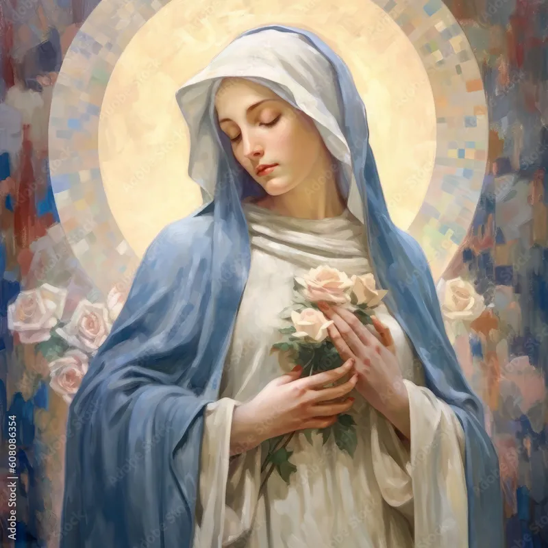 Image Mary image beautiful image beautiful image beautiful image beautiful - Beautiful portrait of the Virgin Mary mother of Jesus holding ...