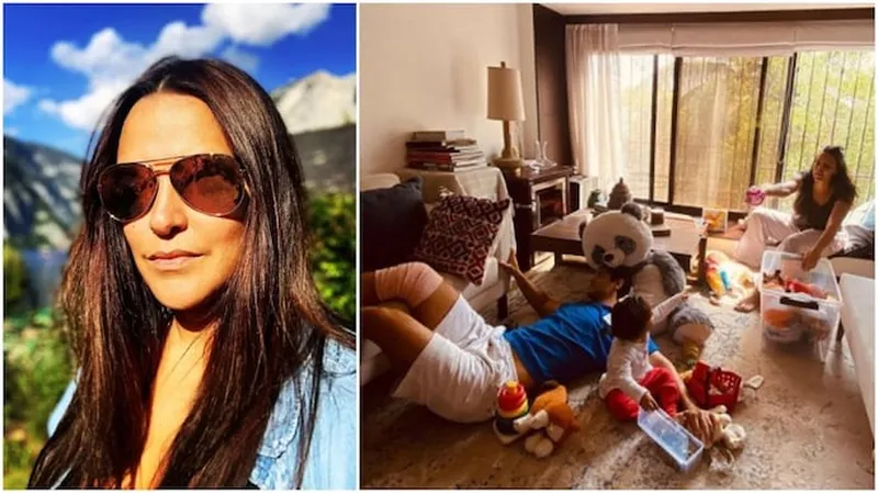 Image Mehr (Neha and Angad's daughter) image beautiful - Coronavirus lockdown: Neha Dhupia shares adorable family photo ...