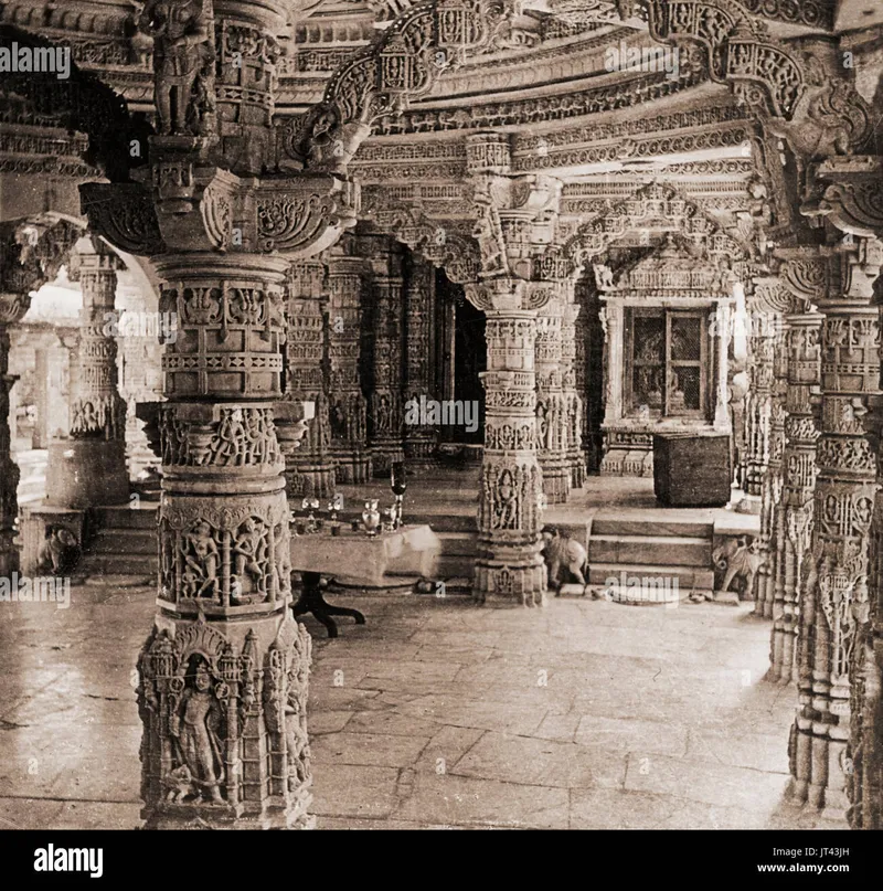 Image Mount Abu - Dilwara Temples image beautiful - Interior, Dilwara Temple, Mount Abu, India in 1901 Stock Photo - Alamy