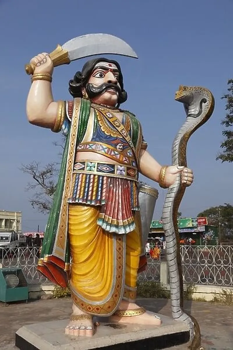 Image Mysore - Chamundi Hill image beautiful - Asura statue of demon Mahishasura, Chamundi Hill, Mysore