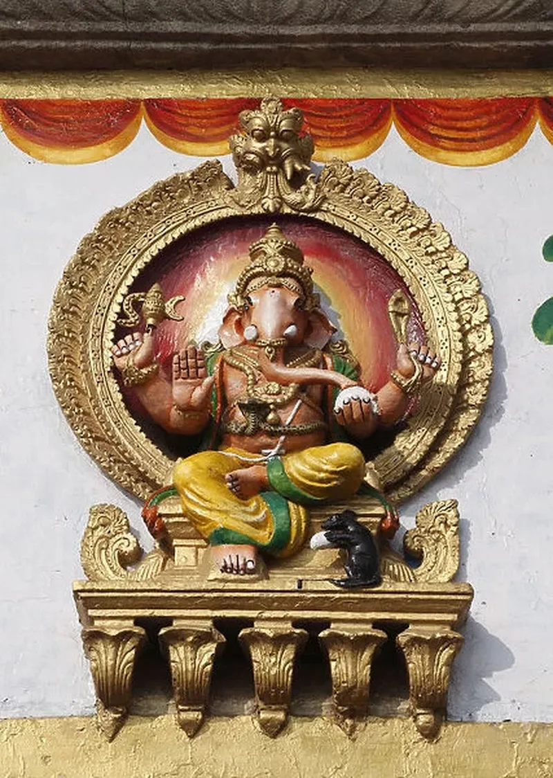 Image Mysore - Chamundi Hill image beautiful image beautiful - Ganesh figure on Sri Chamundeshwari Temple, Chamundi Hill