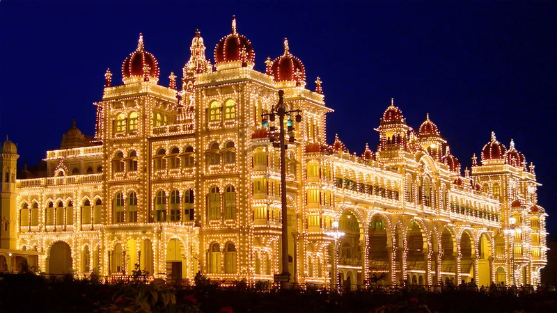 Image Mysore - Mysore Palace image beautiful - Mysore Palace India | Blue hour in beautiful Mysore India...… | Flickr