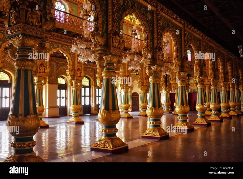 Image Mysore - Mysore Palace image beautiful image beautiful - A beautiful view of palace designed columns in Mysore palace ...