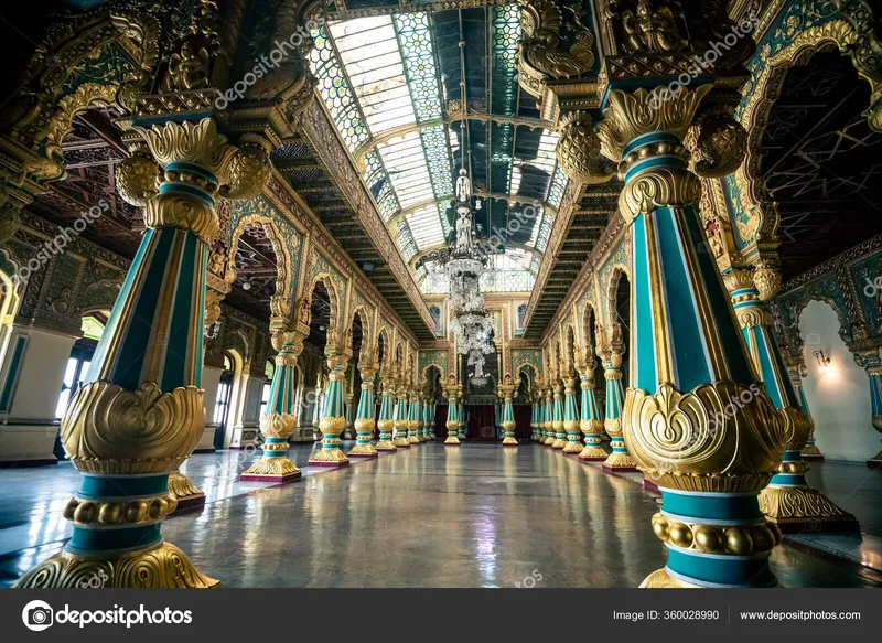 Image Mysore - Mysore Palace image beautiful image beautiful image beautiful - Beautiful Mysore Palace India — Stock Photo © surangastock #360028990