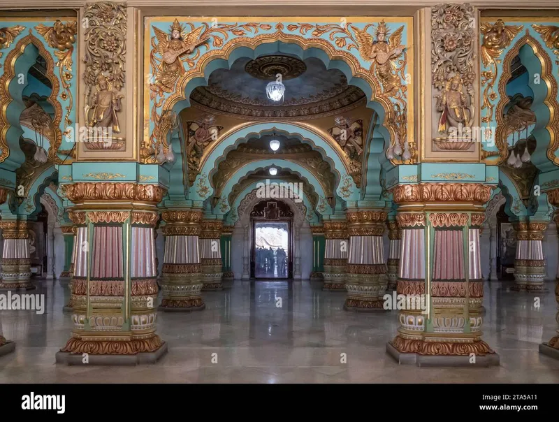 Image Mysore - Mysore Palace image beautiful image beautiful image beautiful - Beautiful decorated interior ceiling and pillars of the Durbar or ...