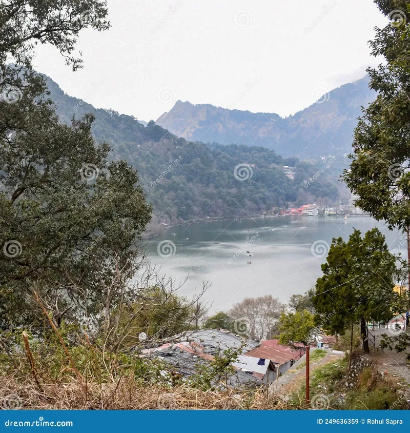 Image Nainital - Naini Lake image beautiful image beautiful image beautiful - Full View of Naini Lake during Evening Time Near Mall Road in ...