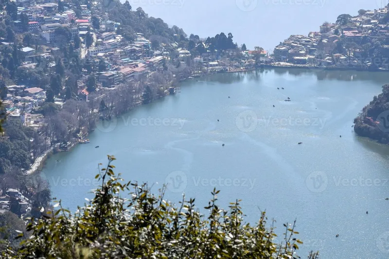 Image Nainital - Naini Lake image beautiful image beautiful image beautiful image beautiful - Full view of Naini Lake during evening time near Mall Road in ...