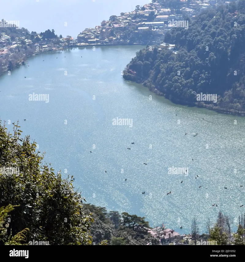 Image Nainital - Naini Lake image beautiful image beautiful image beautiful image beautiful image beautiful - Full view of Naini Lake during evening time near Mall Road in ...