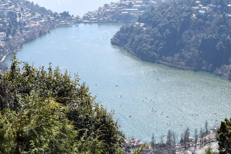 Image Nainital - Naini Lake image beautiful image beautiful image beautiful image beautiful image beautiful - Full view of Naini Lake during evening time near Mall Road in ...