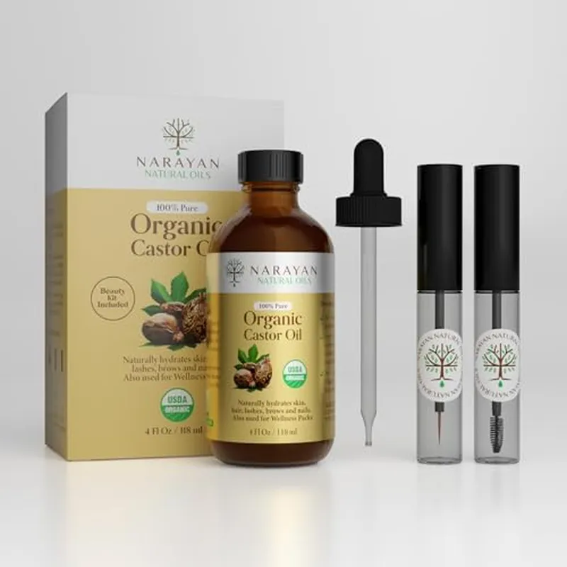 Image Narain image beautiful image beautiful image beautiful image beautiful - Amazon.com: Narayan Organic Castor Oil (4 Fl Oz GLASS BOTTLE) USDA ...