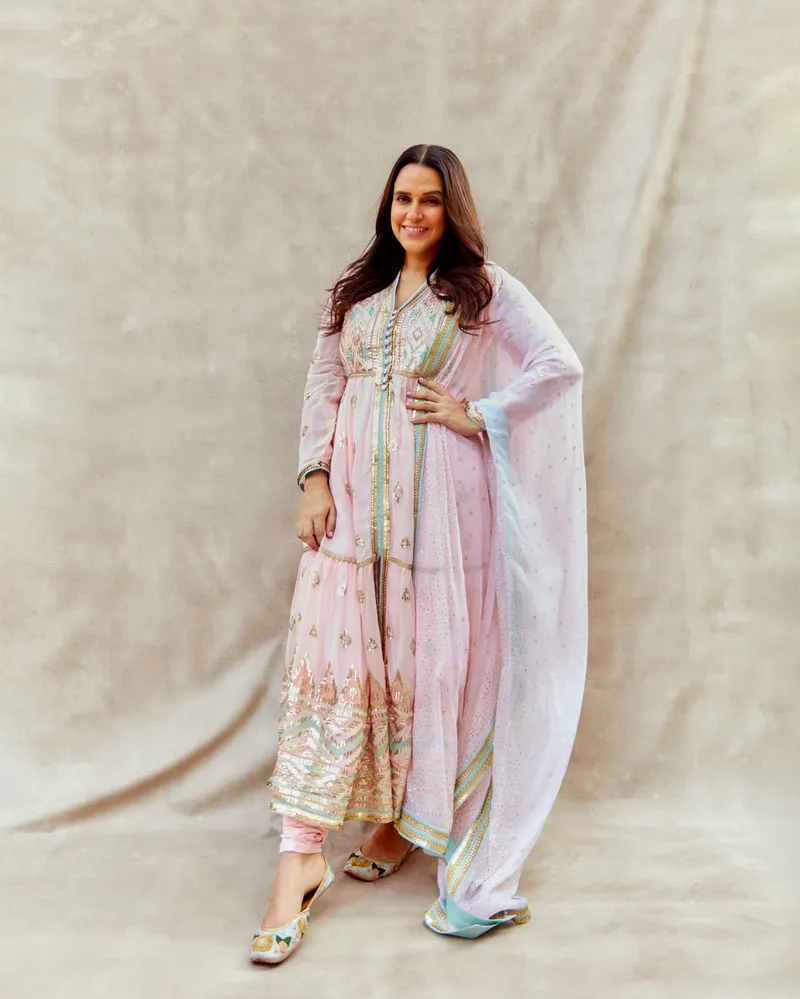 Image Neha Dhupia image beautiful image beautiful image beautiful - Neha Dhupia in Aziza tiered AG set