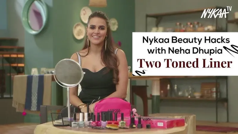 Image Neha Dhupia image beautiful image beautiful image beautiful image beautiful - Nykaa Beauty Hacks with Neha Dhupia - Two Toned Liner - YouTube