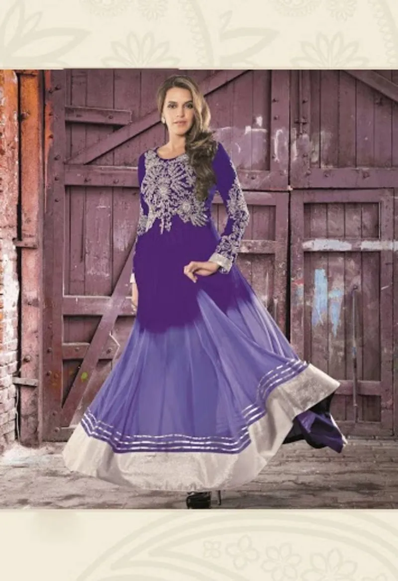 Image Neha Dhupia image beautiful image beautiful image beautiful image beautiful image beautiful - Purple shaded designer beautiful anarkali by neha dhupia - FABIONA ...