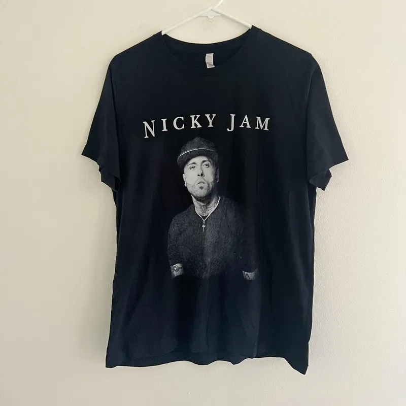 Image Nicky Jam image beautiful image beautiful image beautiful image beautiful image beautiful image beautiful - Nicky Jam 2019 Intimo Tour Tee Size large... - Depop