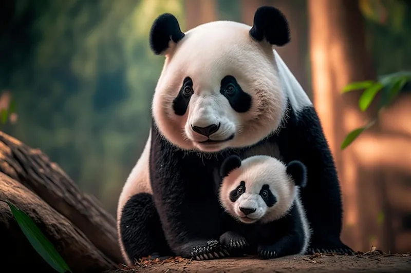 Image Panda image beautiful image beautiful image beautiful image beautiful - Beautiful panda with a baby panda happy together in Chinese park ...