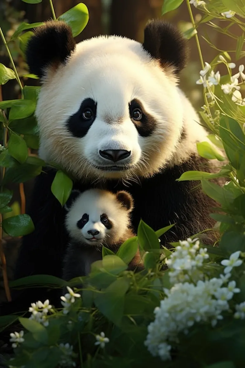 Image Panda image beautiful image beautiful image beautiful image beautiful image beautiful image beautiful - Beautiful panda with a happy panda baby together in the Chinese ...