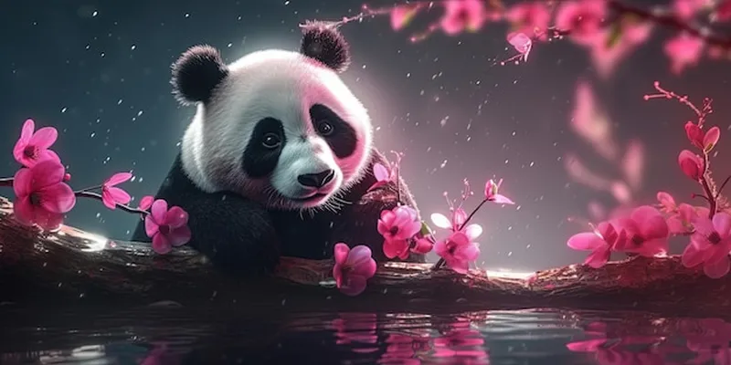 Image Panda image beautiful image beautiful image beautiful image beautiful image beautiful image beautiful image beautiful image beautiful - Premium Photo | Panda near water Beautiful flowers Cute China bear ...