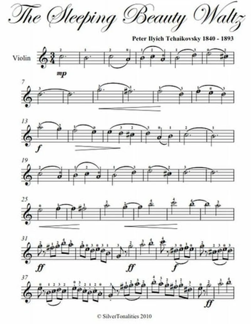 Image Peter image beautiful image beautiful image beautiful image beautiful image beautiful - Sleeping Beauty Waltz Easy Violin Sheet Music eBook by Peter ...