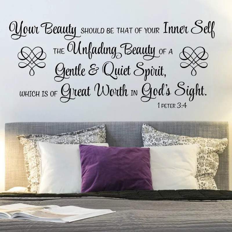 Image Peter image beautiful image beautiful image beautiful image beautiful image beautiful - Wall Scripture Decals - 1 Peter 3:4 - Your Beauty Should Be ...