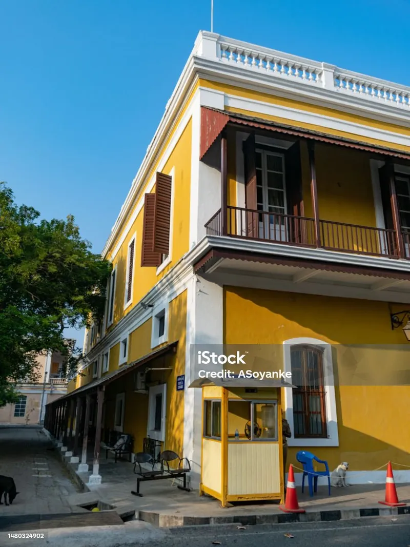 Image Pondicherry - French Colonial Town image beautiful image beautiful image beautiful image beautiful image beautiful - Photo Of Beautiful City Architecture Indofrance Pondicherry Stock ...