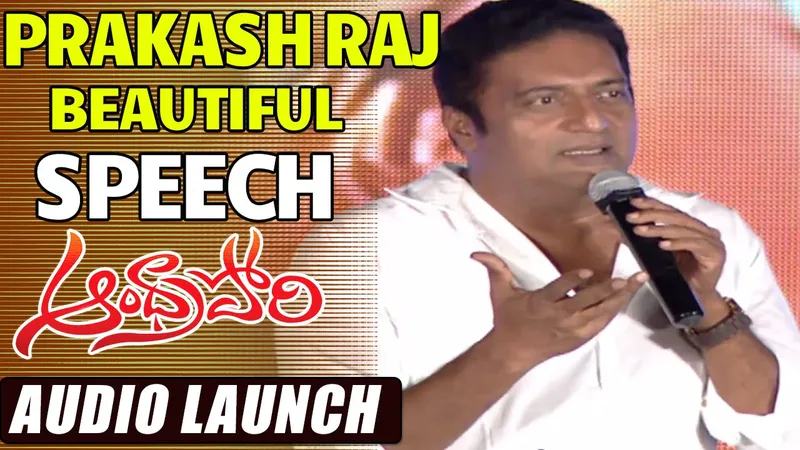 Image Prakash Raj image beautiful - Prakash Raj Beautiful Speech At Andhra Pori Audio Launch || Aakash ...