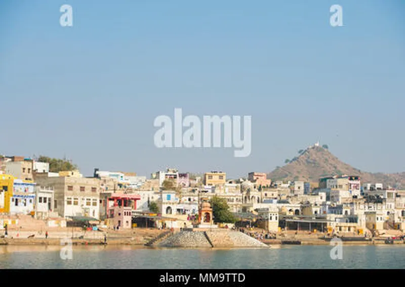 Image Pushkar - Sacred Lake image beautiful image beautiful - Beautiful Pushkar skyline and sacred lake (Sagar). Rajasthan ...