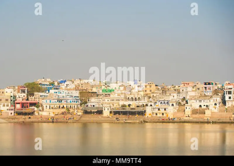 Image Pushkar - Sacred Lake image beautiful image beautiful - Beautiful Pushkar skyline and sacred lake (Sagar). Rajasthan ...