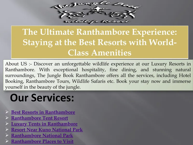 Image Ranthambore - Safari Experience image beautiful image beautiful image beautiful image beautiful image beautiful image beautiful - The Ultimate Ranthambore Experience: Staying at the Best Resorts ...