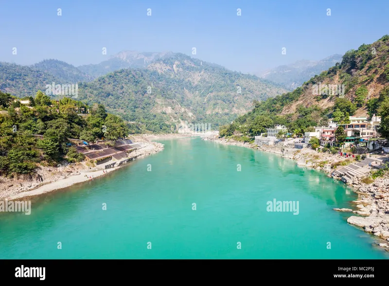 Image Rishikesh - Yoga Capital of the World image beautiful - Rishikesh aerial view, India. It is known as the Gateway to the ...