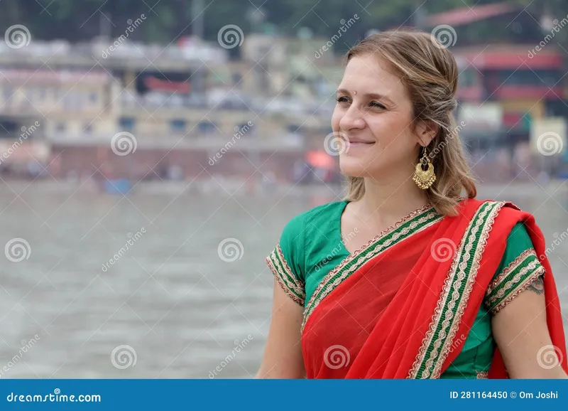 Image Rishikesh - Yoga Capital of the World image beautiful image beautiful image beautiful image beautiful image beautiful image beautiful image beautiful - A Foreign Girl in Indian Dress Editorial Image - Image of ...