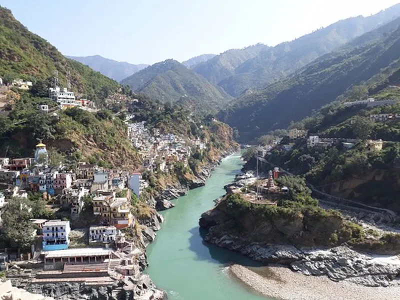 Image Rudra Prayag - Confluence of Rivers image beautiful image beautiful image beautiful image beautiful image beautiful image beautiful - Beautiful Confluence of two rivers