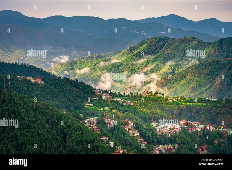 Image Shimla - Summer Capital image beautiful image beautiful - Beautiful panoramic landscape from mall road of Shimla, the state ...