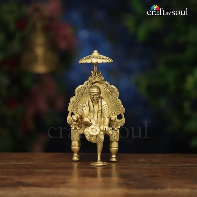 Image Shirdi - Sai Baba Temple image beautiful - Sai Baba Statue,pure Brass 6 Inch Shirdi Sai Baba,hindu Indian God ...