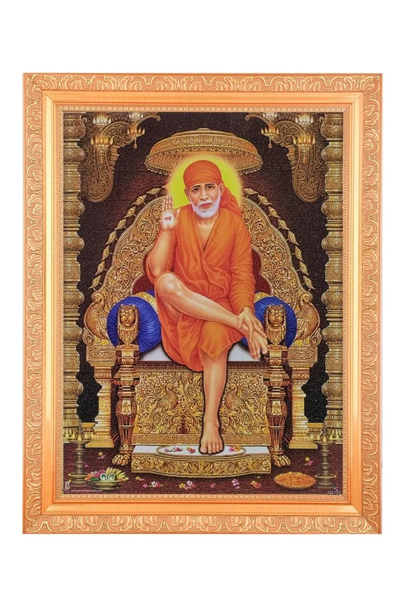 Image Shirdi - Sai Baba Temple image beautiful image beautiful image beautiful image beautiful image beautiful - Shirdi Sai Baba Beautiful Sparkle Print Elegant Photo in Golden ...