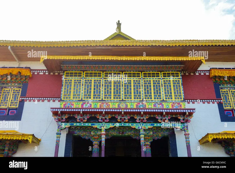 Image Sikkim - Land of Monasteries image beautiful image beautiful - Beautiful, ornate, colourful decorations on the facade of ...