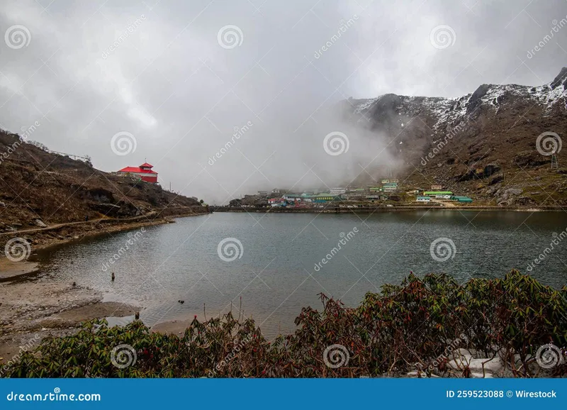 Image Sikkim - Tsomgo Lake image beautiful image beautiful - Beautiful View of the Tsomgo Lake in Sikkim, India on a Gloomy Day ...