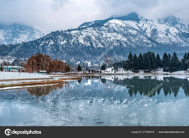 Image Srinagar - City of Gardens image beautiful image beautiful image beautiful image beautiful image beautiful - View Botanical Garden Lake Winter Season Beautiful Mountain Range ...