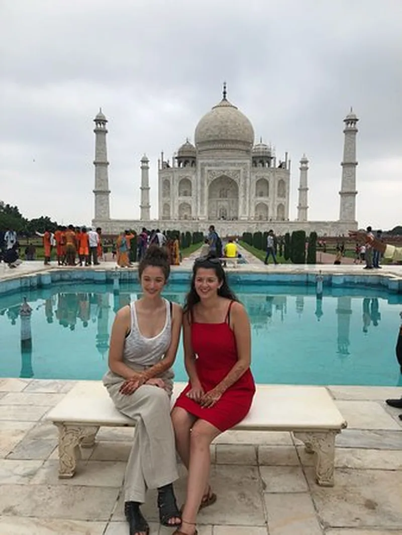 Image Taj Mahal - Agra image beautiful - Two Beautiful sisters visit taj mahal agra from netherlands ...