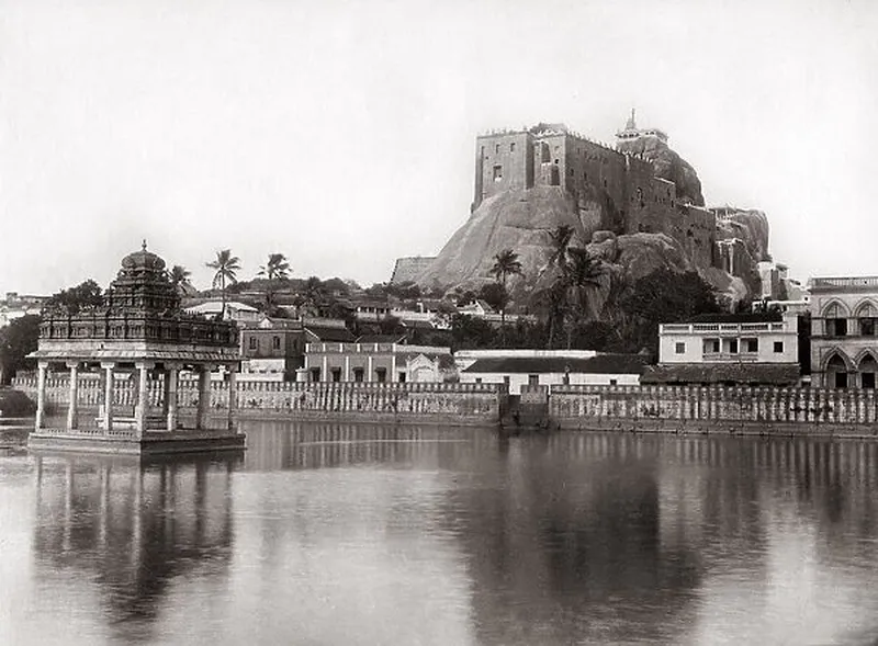 Image Trichy (Tiruchirappalli) - Rock Fort image beautiful image beautiful - Trichinopoly (Tiruchirapalli) Rock Fort, India, c. 1880 s